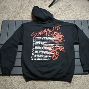 Conan Gray 2022 Superache Tour Black Red Pullover Hoodie Sz Medium BA84